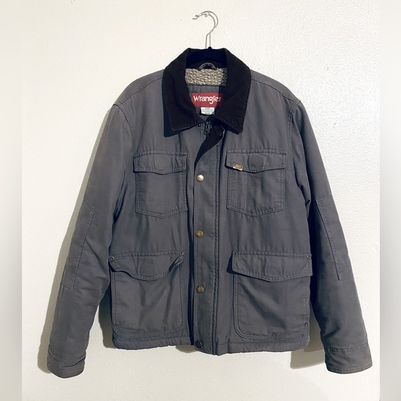 Vintage grey Wrangler chore coat/field jacket - Picture 2 of 11